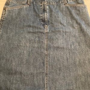Talbots denim jean skirt